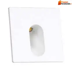 Jupiter LW388 2W Merdiven Kare Led Spot Trafolu 3000K Günışığı Beyaz Kasa